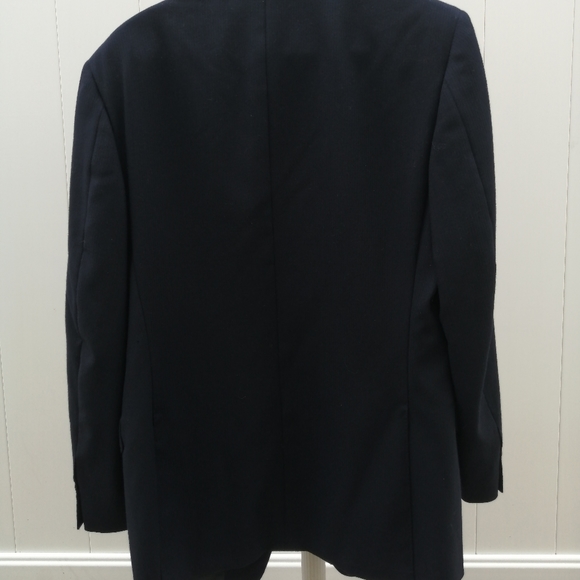 Canali Men Blazer Jacket Blue Three Button Lined Notch Lapel Suit Wool Italy 38R - Picture 9 of 9